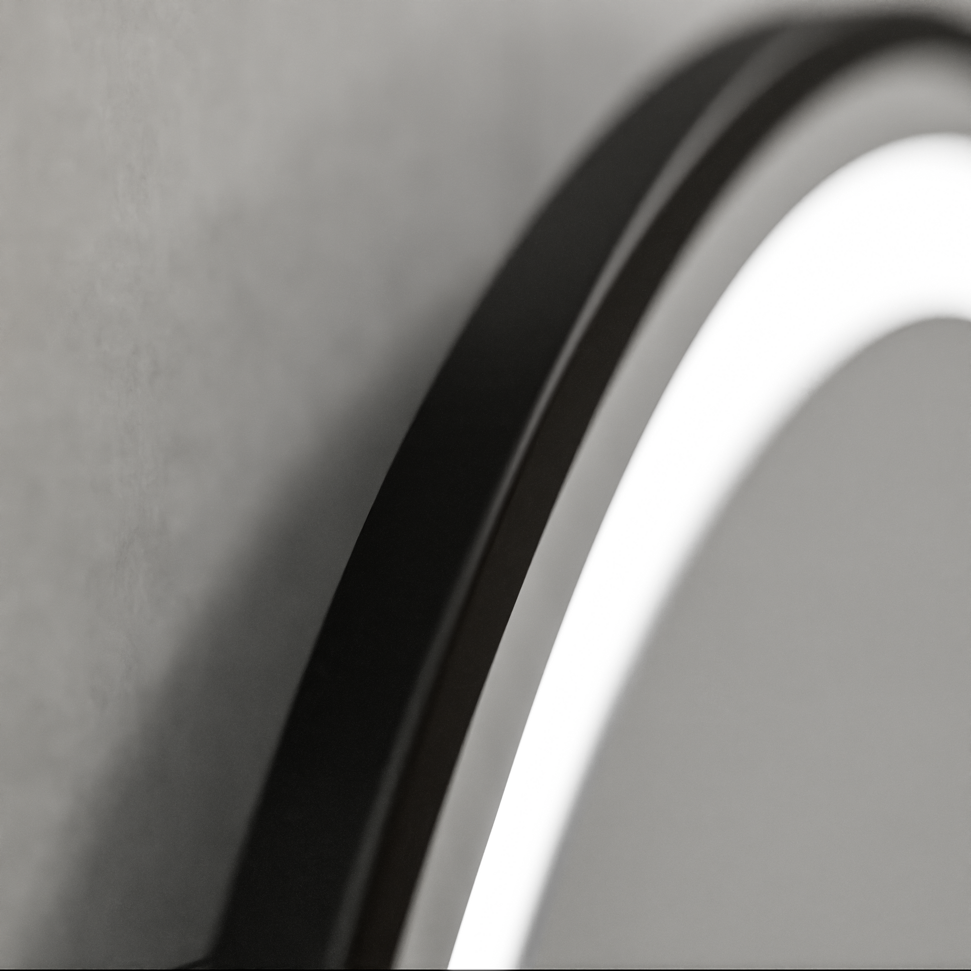 LED кръгло огледало, 100 см, Celeste Majesté Noir MotionGlow Marcello, система за обезпотяване, часовник и термометър, димируеми огледала Marcello Заглавие по подразбиране Alessandro Design
