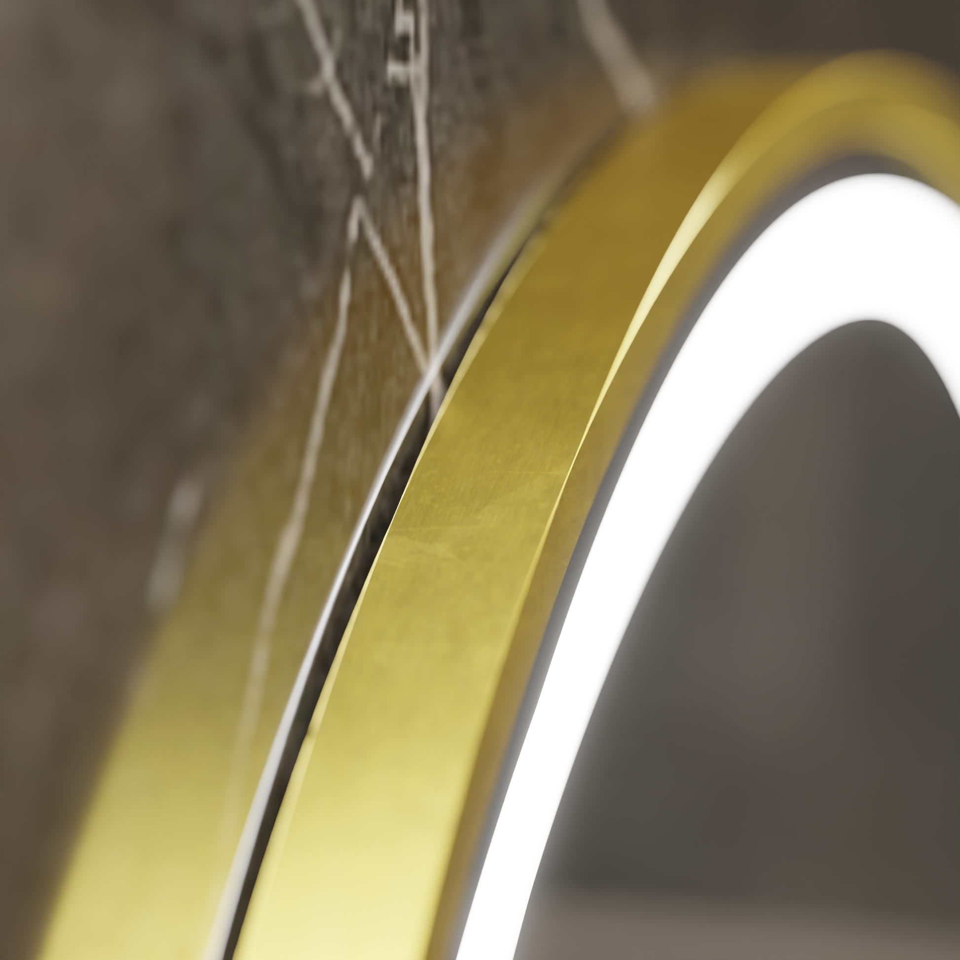 LED кръгло огледало, 80 см, Celeste Royale Gold MotionGlow Marcello, система за обезпотяване, часовник и термометър, димируеми огледала Marcello Заглавие по подразбиране Alessandro Design