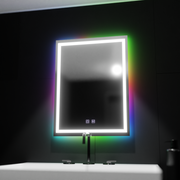Правоъгълно LED огледало 60X80cm, Spectrum Touch, RGB, система против запотяване Огледала Korman E Заглавие по подразбиране Alessandro Design