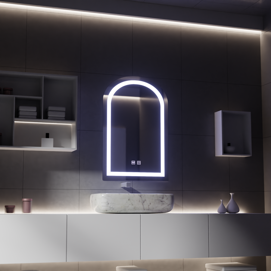 LED сензорно огледало с функция против запотяване, 80x50cm огледала Korman E Заглавие по подразбиране Alessandro Design
