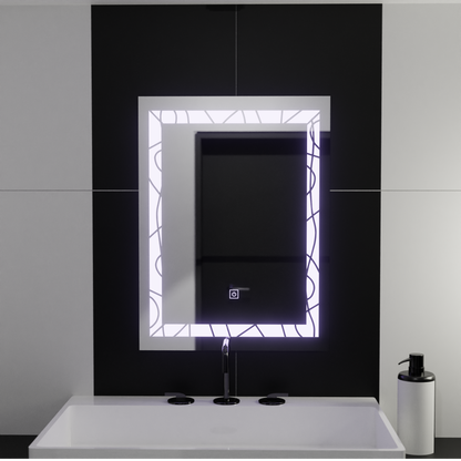 Правоъгълно LED огледало, 60x80cm, Deco Frame Basic Touch Mirrors Korman C Заглавие по подразбиране Alessandro Design