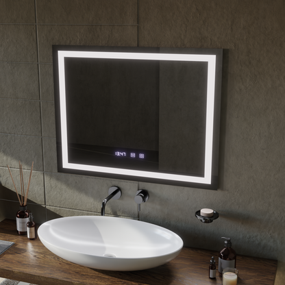 LED Touch MODENA Система за размразяване на огледалото, часовник и температура 80x60 cm Огледала Korman S Заглавие по подразбиране Alessandro Design
