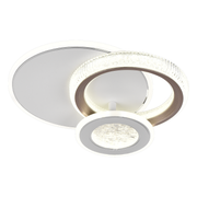 LED полилей NYXORA 44W, 3 кръга, студена/топла/неутрална светлина, бели LED полилеи Заглавие по подразбиране Alessandro Design