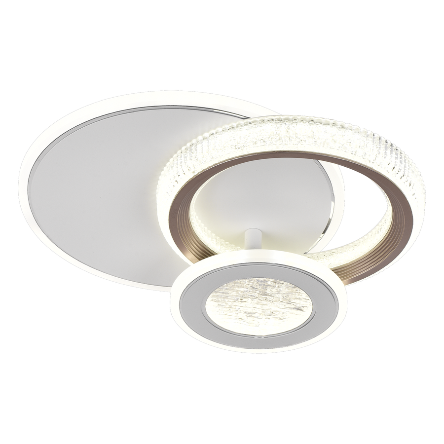 LED полилей NYXORA 44W, 3 кръга, студена/топла/неутрална светлина, бели LED полилеи Заглавие по подразбиране Alessandro Design