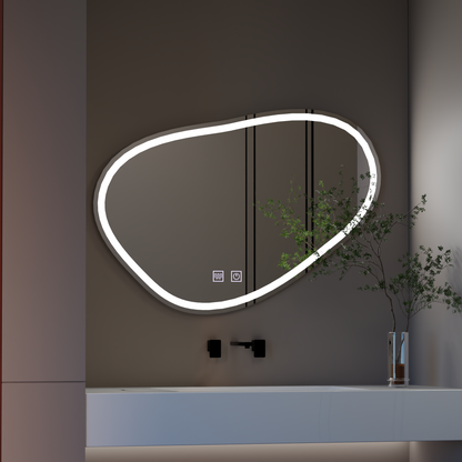 Quassare LED Touch Mirror, Demister System 90x65 cm Mirrors Korman E Заглавие по подразбиране Alessandro Design