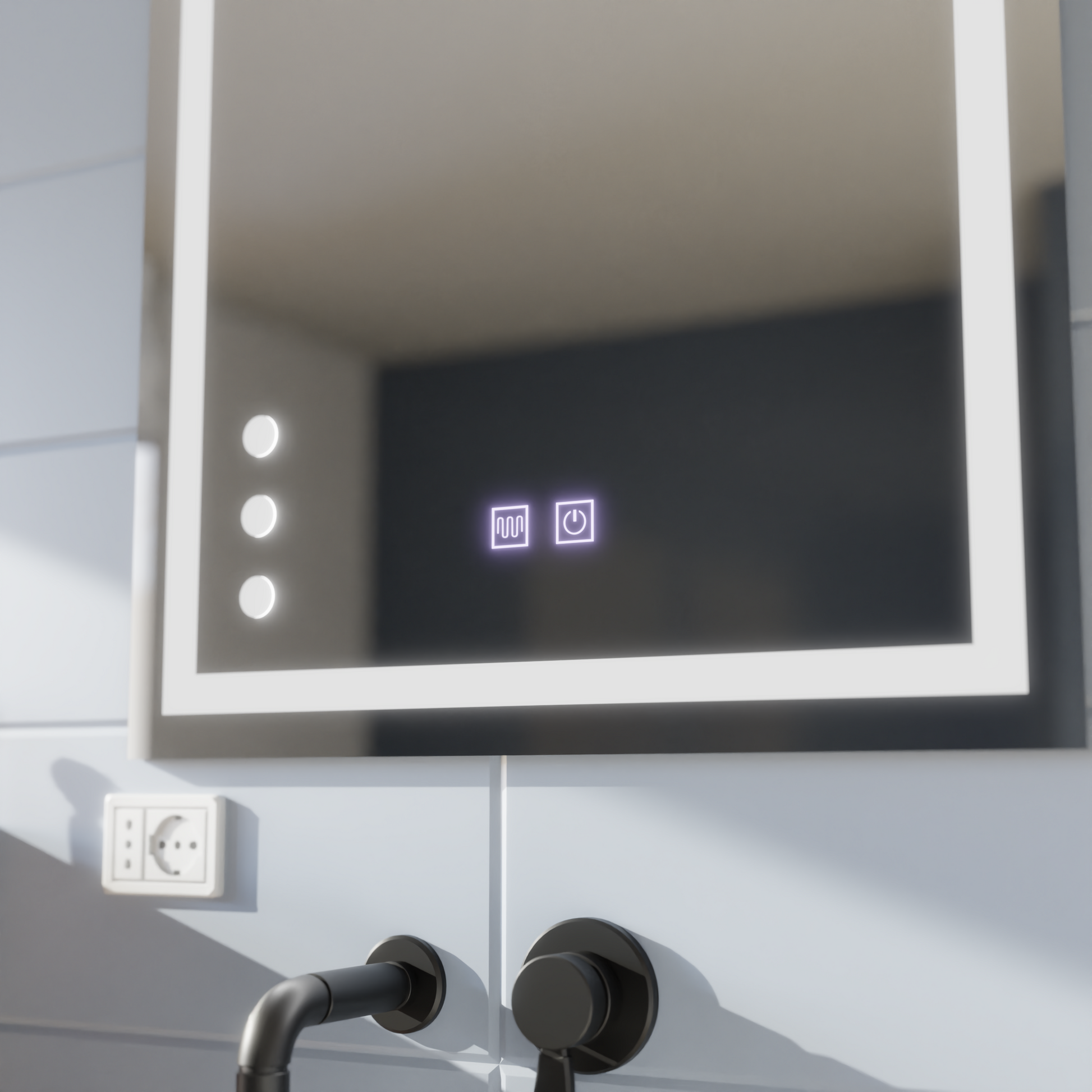 Огледало LED Touch Infima Demist System 60X80cm Огледала Korman E Заглавие по подразбиране Alessandro Design