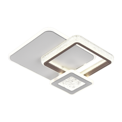LED полилей NYXORA 51W, 3 квадрата, студена/топла/неутрална светлина, бели LED полилеи Заглавие по подразбиране Alessandro Design