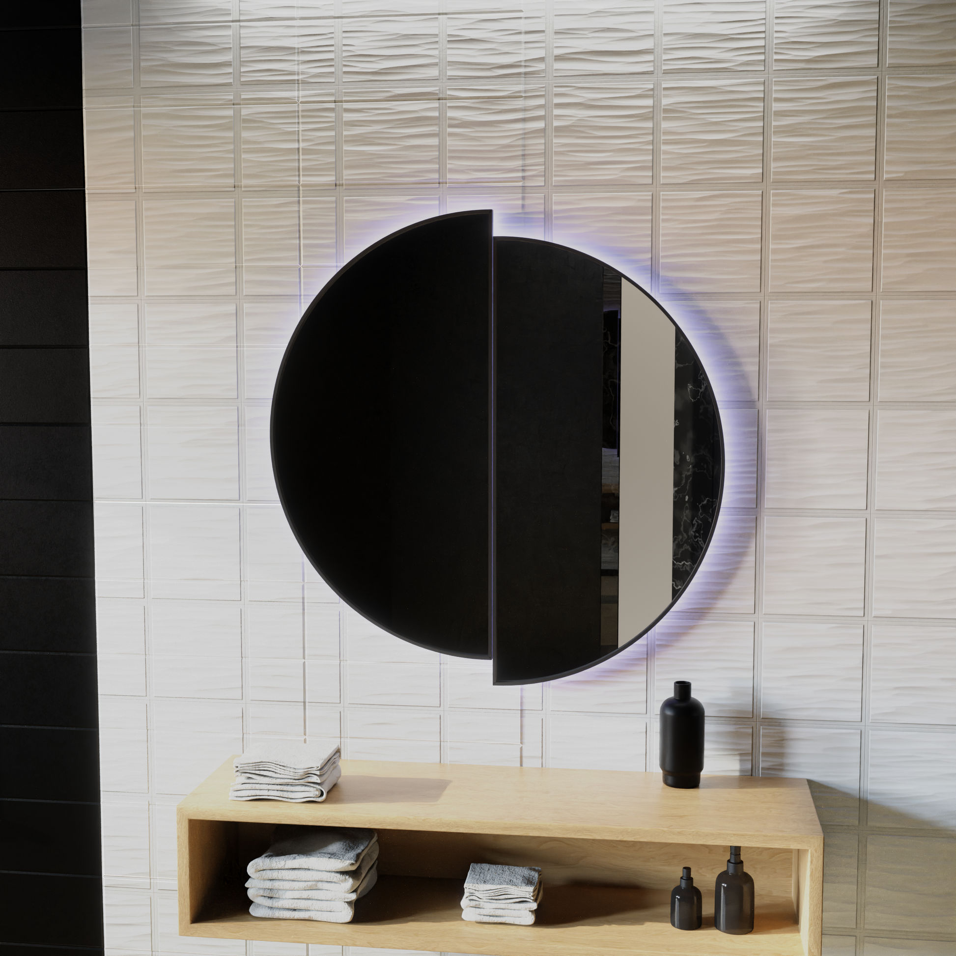 LED Touch Mariah Mirror Demist System 60X60cm Огледала Korman E Заглавие по подразбиране Alessandro Design