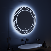 Огледало LED Touch ASTRIX, 60cm, 6000K, димируемо, система против запотяване Огледала Korman E Заглавие по подразбиране Alessandro Design