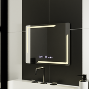 Правоъгълно LED огледало, 80x60cm, Rayonnement MotionGlow Marcello, Demister System, Clock & Thermometer, Dimable Mirrors Marcello Заглавие по подразбиране Alessandro Design