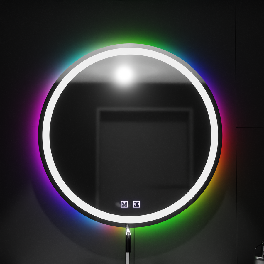 Кръгло LED огледало 60 см, Spectrum Touch, RGB, система за обезпотяване Огледала Korman E Заглавие по подразбиране Alessandro Design