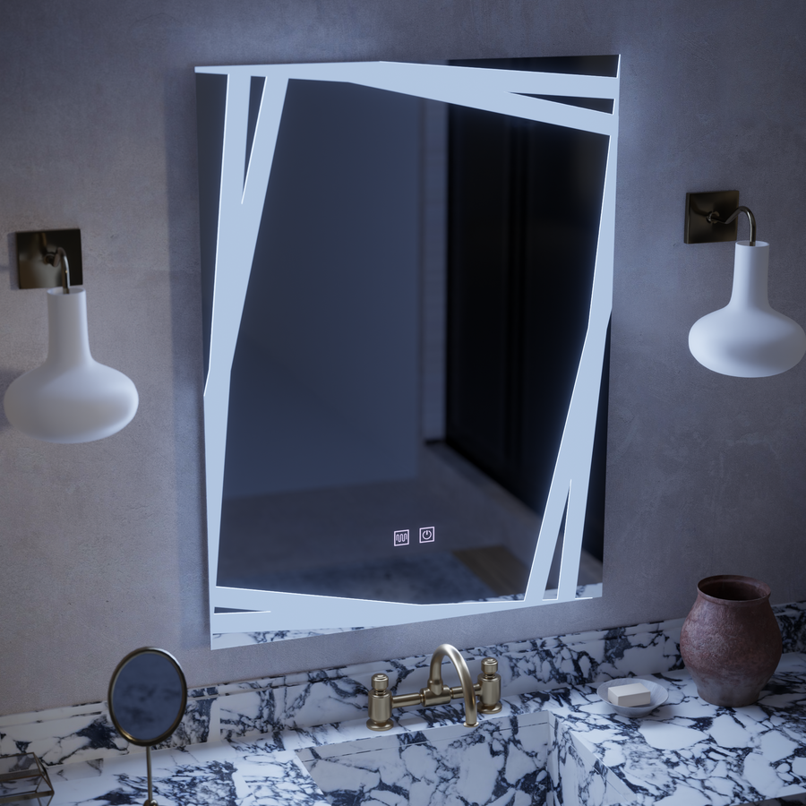 Огледало LED Touch Infinitum Demist System 60X80cm Огледала Korman E Заглавие по подразбиране Alessandro Design