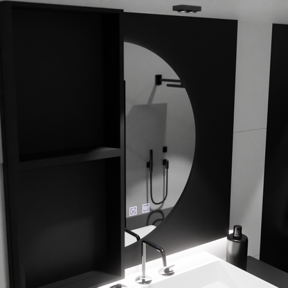Semiluna LED огледало 50x100cm, Arcuate Touch, Demister System, Dimmable Mirrors Korman E Заглавие по подразбиране Alessandro Design