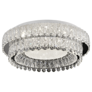 Lustra LED cu Telecomanda, LLC153/500CH, Cristal si Metal, 59W, 1 Cerc, Dimabila, Inaltime Reglabila, Lumina Rece/Calda/Neutra, Iluminat Luxos Lustre LED cu Telecomanda Default Title Alessandro Design