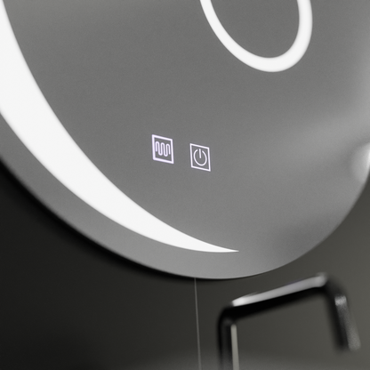 LED кръгло огледало, 80 см, Orbis Touch, система против запотяване, димиране, E31S/80X80 огледала Korman E Заглавие по подразбиране Alessandro Design