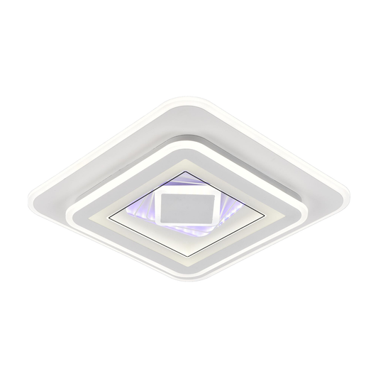 LED полилей DOLIA, 101W, 50x50cm, студена/топла/неутрална светлина, бели LED полилеи Заглавие по подразбиране Alessandro Design