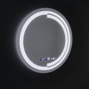 LED кръгло огледало, 60 см, сензор MotionGlow Consuel Marcello, система за обезпотяване, часовник и термометър, димируеми огледала Marcello Заглавие по подразбиране Alessandro Design