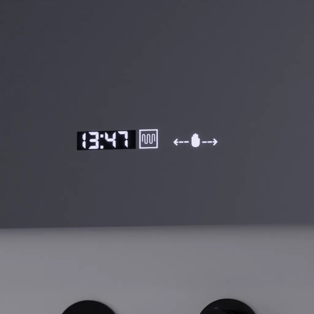 Правоъгълно LED огледало, 80x60 см, Precision MotionGlow Marcello, система за обезпотяване, часовник и термометър, козметична лупа, димируеми огледала Marcello Заглавие по подразбиране Alessandro Design