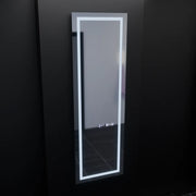 Правоъгълно LED огледало, 45x140 см, радар Giulia Marcello, система за обезпотяване, часовник и термометър, Dimabila, огледала за тоалети Dressing Couture Заглавие по подразбиране Alessandro Design