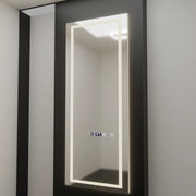Правоъгълно LED огледало, 60x150 см, радарен сензор Alessia Marcello, система за обезпотяване, часовник и термометър, Dimabila, огледала за тоалети Dressing Couture Заглавие по подразбиране Alessandro Design