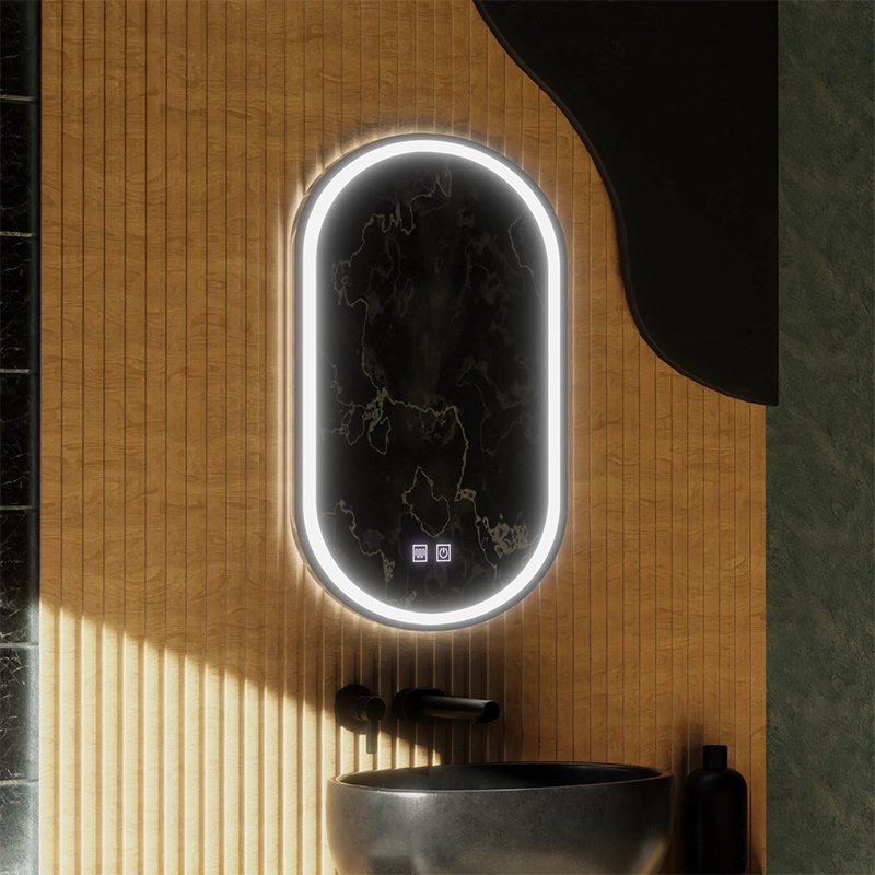 Овално LED огледало, 45x65m, Velara Touch, система за разрушаване, подразбиращ се