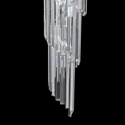 Candelabru Cristal CC110/600x1800CH , 28xE14, Diametru 60cm, Inaltime 180cm, Crom si Argintiu, Inaltime Reglabila, Design Elegant Candelabre Cristal Default Title Alessandro Design
