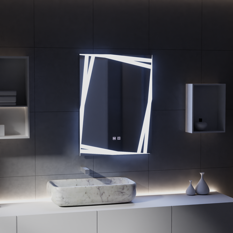 Огледало LED Touch Infinitum Demist System 60X80cm Огледала Korman E Заглавие по подразбиране Alessandro Design