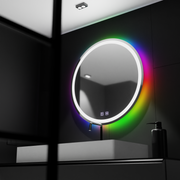 Кръгло LED огледало 60 см, Spectrum Touch, RGB, система за обезпотяване Огледала Korman E Заглавие по подразбиране Alessandro Design