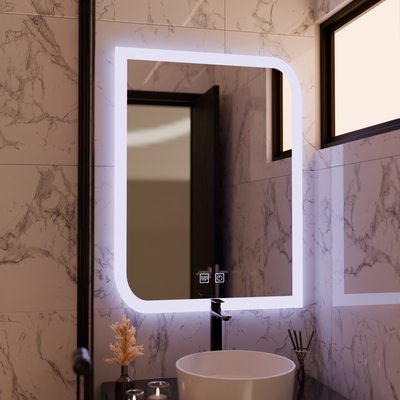 CLARIVO LED Огледало Правоъгълно, 60X80cm, Touch, Demister System