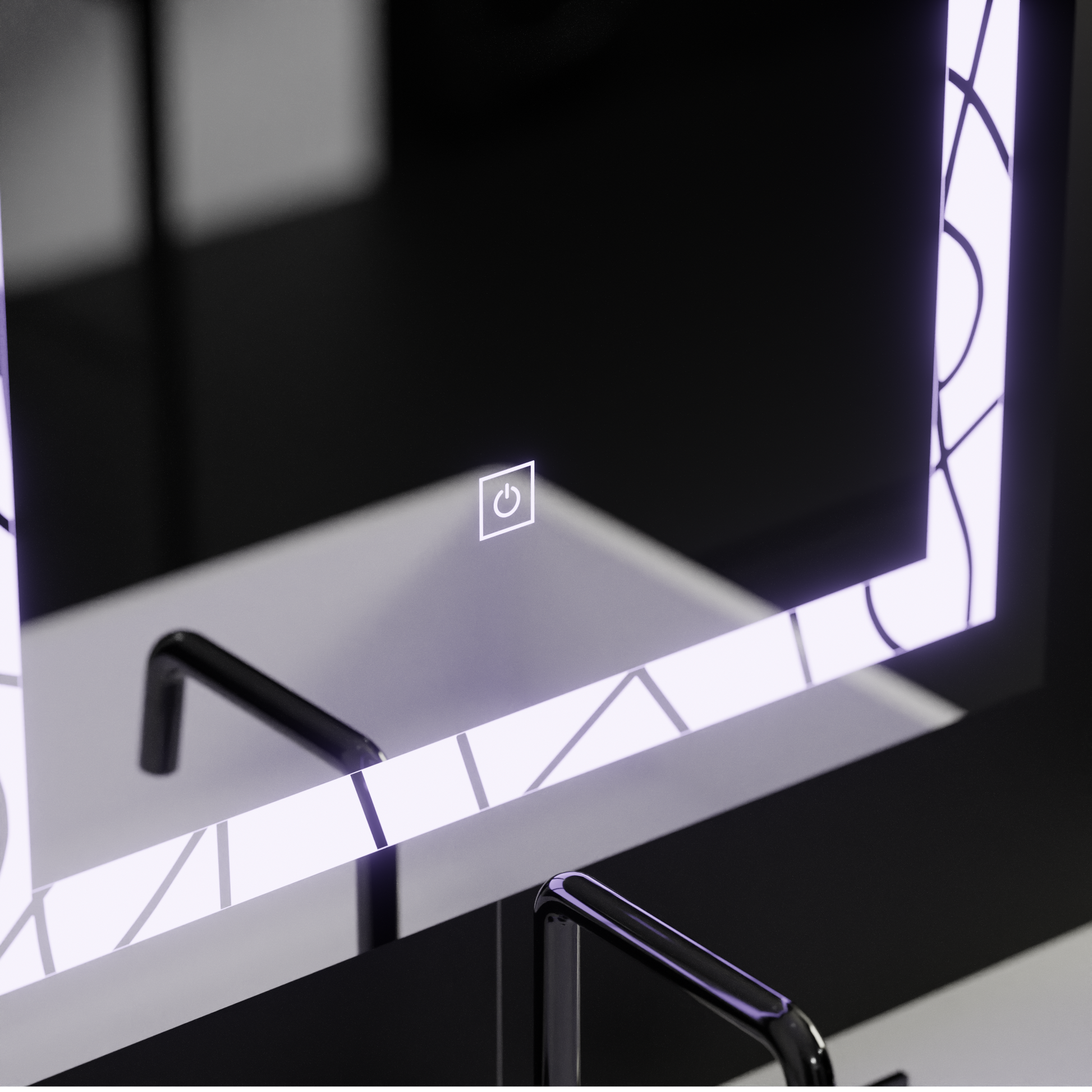 Правоъгълно LED огледало, 60x80cm, Deco Frame Basic Touch Mirrors Korman C Заглавие по подразбиране Alessandro Design