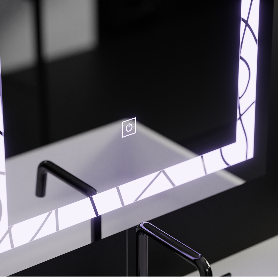 Правоъгълно LED огледало, 60x80cm, Deco Frame Basic Touch Mirrors Korman C Заглавие по подразбиране Alessandro Design