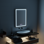 Kariri LED Touch Mirror, 60x80 cm, функция Demister, Gold Rose Brushed Frame Mirrors Korman E Заглавие по подразбиране Alessandro Design