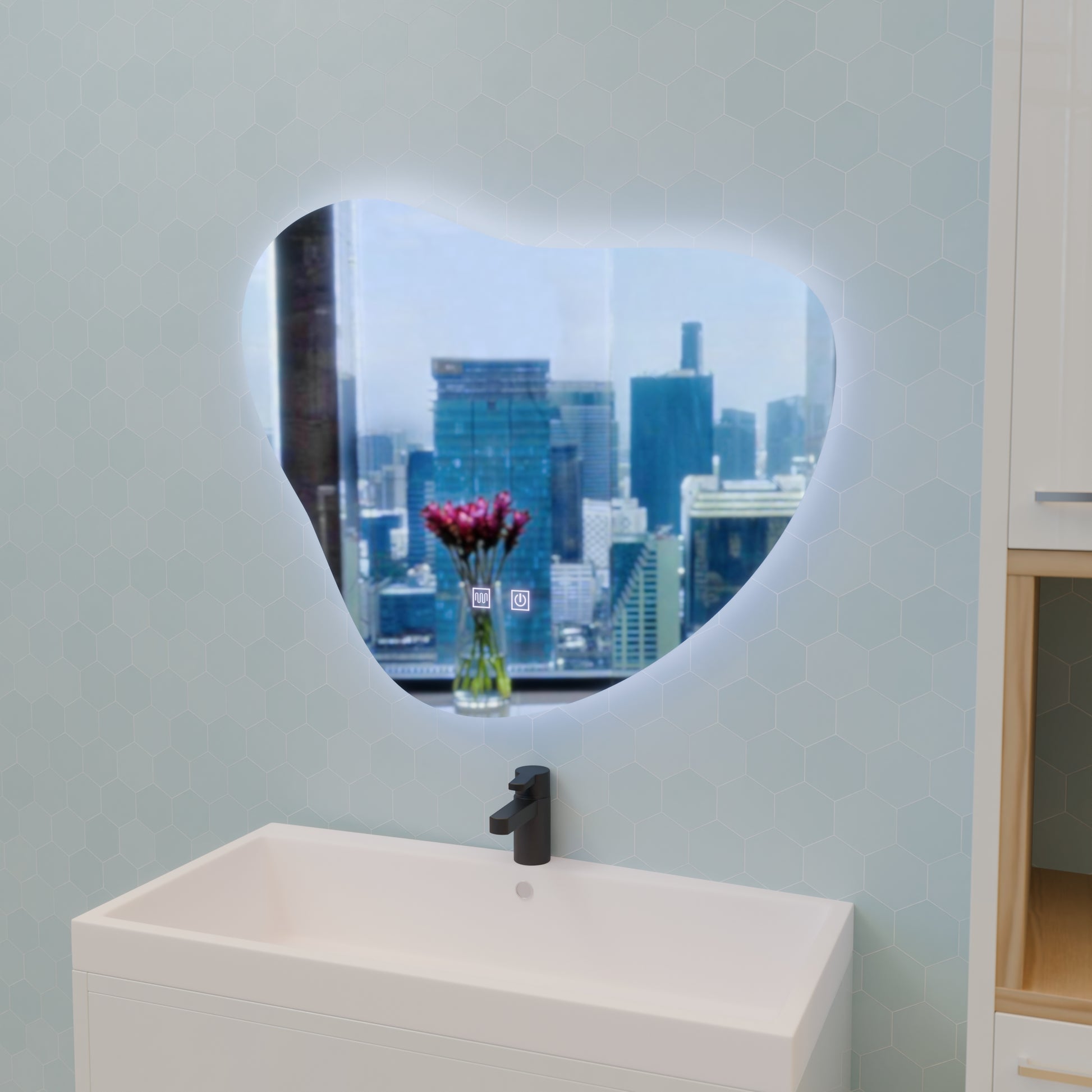 Огледало LED Touch Avonita Demist System 87X70cm, E83S/87X70 Огледала Korman E Заглавие по подразбиране Alessandro Design