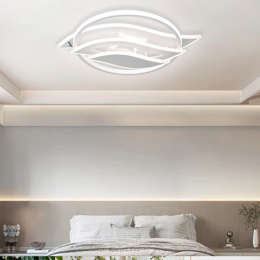 LED полилей с дистанционно управление JARRIA 52W, Студена/Топла/Неутрална/RGB светлина, Димируем, Бял LED полилей с дистанционно управление Заглавие по подразбиране Alessandro Design