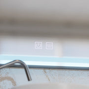 Правоъгълно LED огледало 90x75cm EDGE Touch Demister System, огледала с черна рамка Korman E Заглавие по подразбиране Alessandro Design