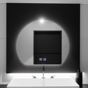 LED огледало с полумесец, 60x54, Soluna Touch, система против замъгляване, димируеми огледала Korman E Заглавие по подразбиране Alessandro Design