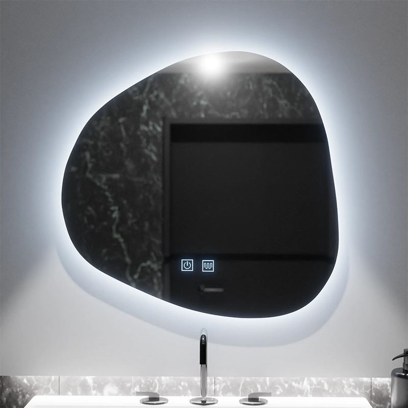 Органично LED огледало 60x60 см, Duna Touch, система против запотяване, димиране