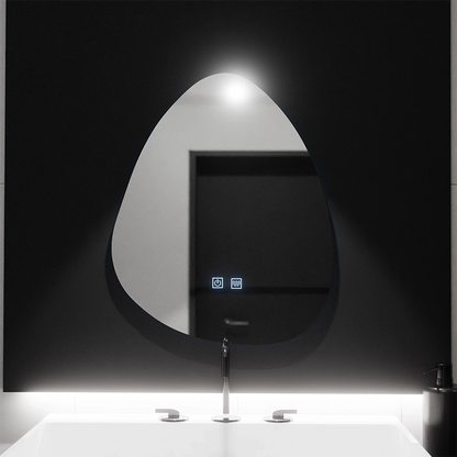 Органично LED огледало 80x60cm, Fluido Touch, Demister System, Димиране