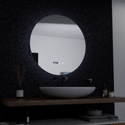 LED кръгло огледало, 60 см, Serenite MotionGlow Marcello, система за обезпотяване, часовник и термометър, димируеми огледала Marcello Заглавие по подразбиране Alessandro Design