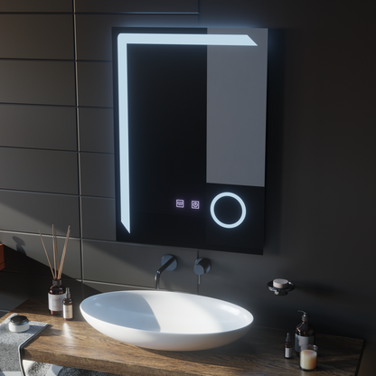 Правоъгълно LED огледало, 60x80 см, Linea Touch, система против запотяване, димируеми огледала Korman E Заглавие по подразбиране Alessandro Design