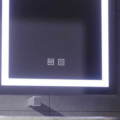 LED сензорно огледало с функция против запотяване, 80x50cm огледала Korman E Заглавие по подразбиране Alessandro Design
