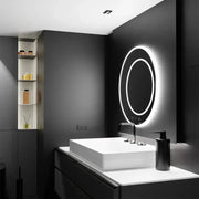 Кръгло LED огледало, 60 см, July Touch Marcello, система за обезпотяване, часовник и термометър, огледала Dimabila Marcello Заглавие по подразбиране Alessandro Design