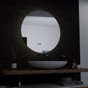 LED кръгло огледало, 60 см, Serenite MotionGlow Marcello, система за обезпотяване, часовник и термометър, димируеми огледала Marcello Заглавие по подразбиране Alessandro Design