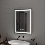 MODENA LED Touch Mirror Система против запотяване, часовник и температура 60x80 cm Korman S Огледала Заглавие по подразбиране Alessandro Design