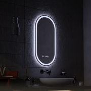 LED сензорно огледало ONIRA Система за обезмъгляване, часовник и температура 50x80 cm Огледала Korman S Заглавие по подразбиране Alessandro Design