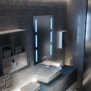 Огледало LED Touch Erich S86/60X80 Система за обезпотяване, часовник и температура 60x80 cm Огледала Korman S Заглавие по подразбиране Alessandro Design