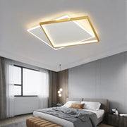 LED полилей с дистанционно управление SOLARA 66W, 2 квадрата, студена/топла/неутрална светлина, димируем, златисто бял LED полилей с дистанционно управление Заглавие по подразбиране Alessandro Design