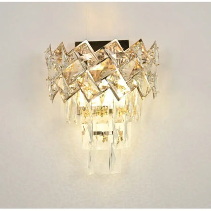 WINDSOR Cristal стенна лампа, 2x E14, злато Интериорна стенна лампа Заглавие по подразбиране Alessandro Design
