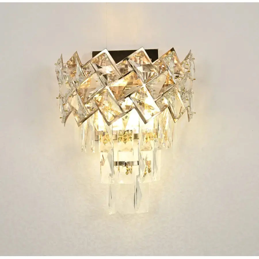 WINDSOR Cristal стенна лампа, 2x E14, злато Интериорна стенна лампа Заглавие по подразбиране Alessandro Design