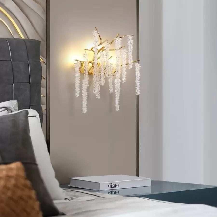 Стенна лампа Cristal Chandler 3x G9 Gold Интериорна стенна лампа Заглавие по подразбиране Alessandro Design